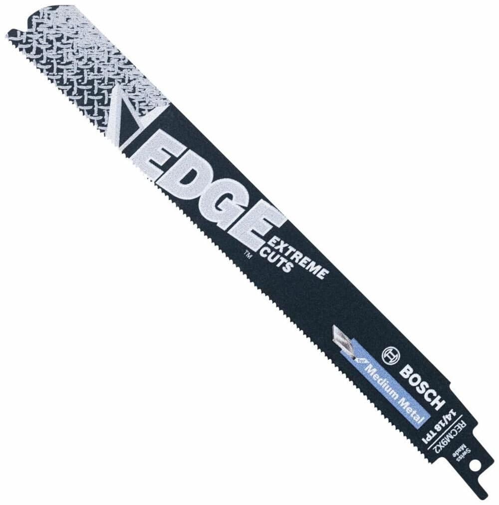BOSCH RECM9X2 5 pc. 9 In. 14/18 TPI Edge Reciprocating Saw Blades